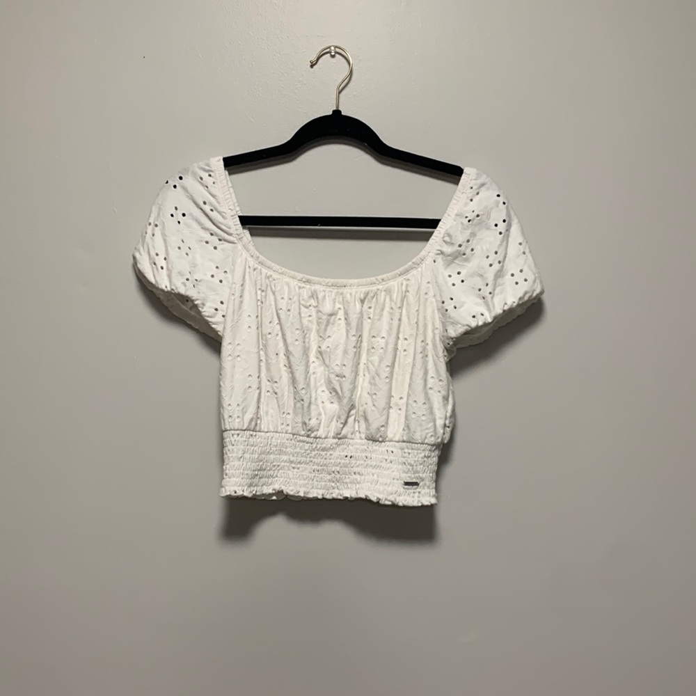 White Floral Top